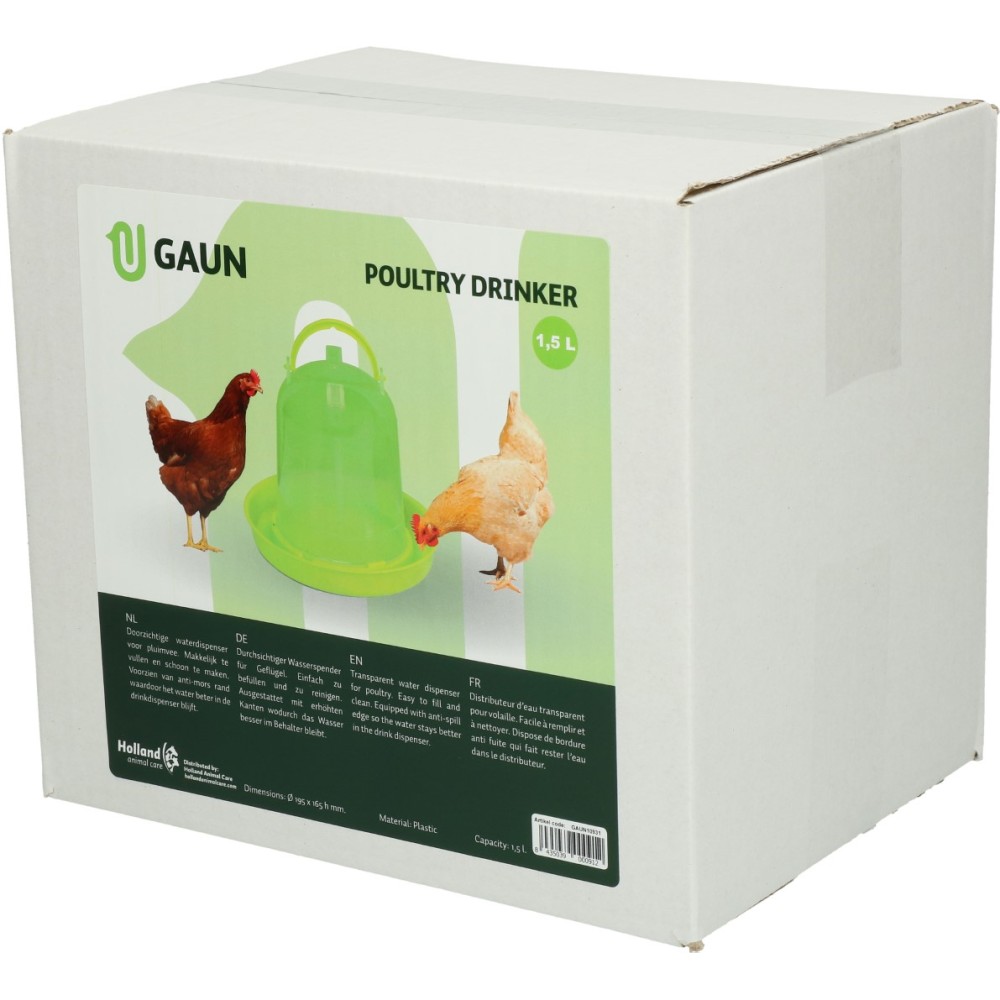 Abreuvoir Volaille Gaun Vert Citron 1,5 l - Éclatant et pratique