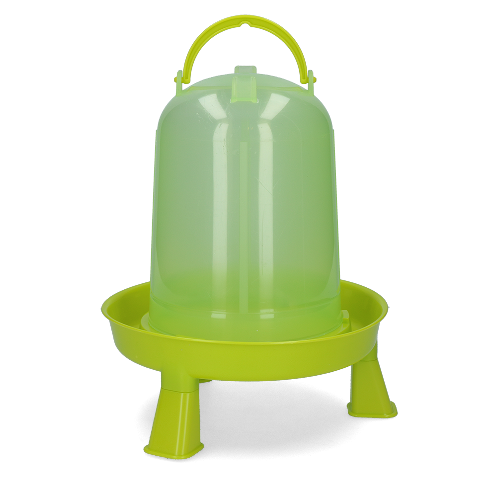 Abreuvoir Volaille Gaun Vert Citron 3L avec Pieds - 32x21x21cm