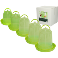 Abreuvoir Volaille Vert Citron 5L - Pratique et Coloré pour Vos Oiseaux