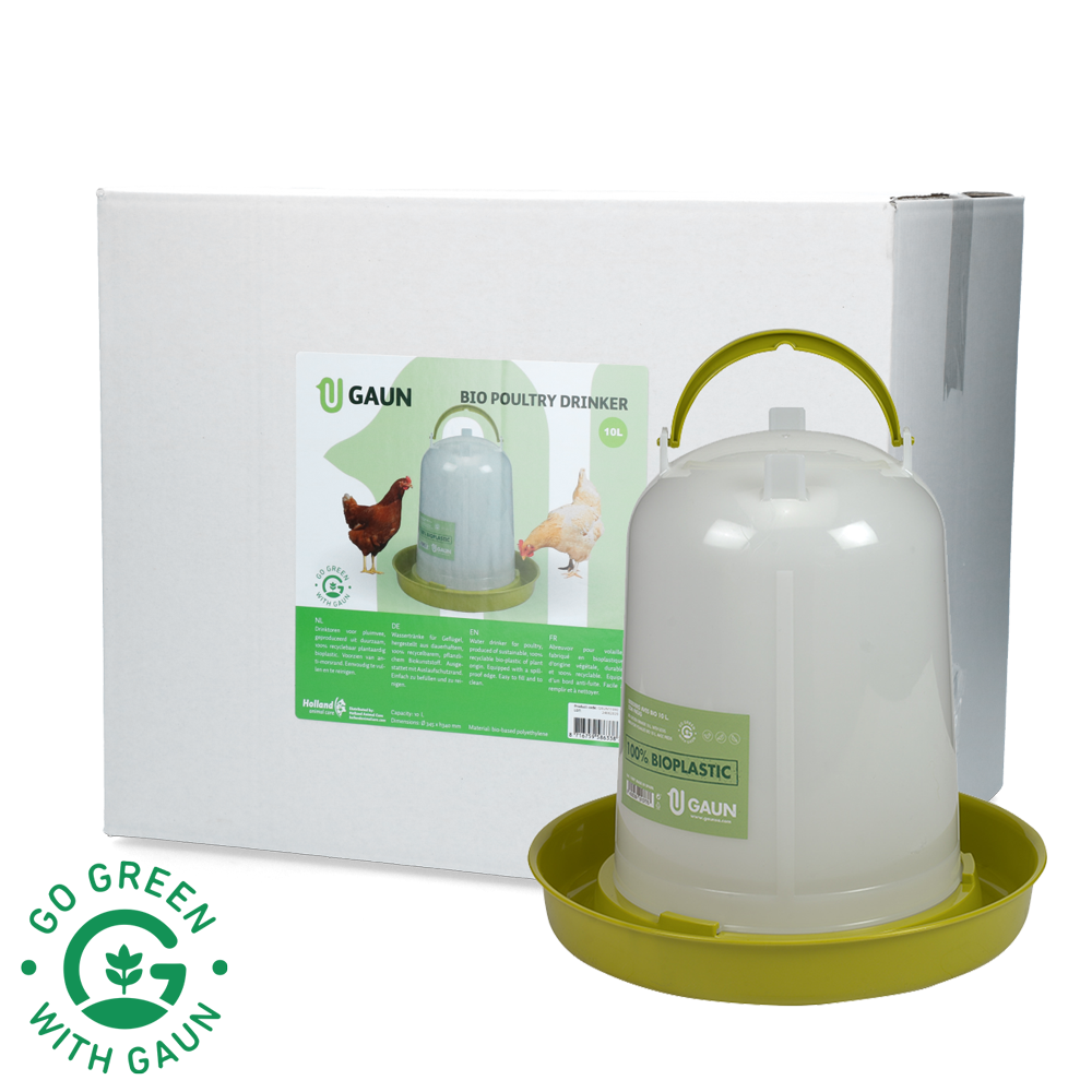 Abreuvoir Volaille Gaun Bio Vert Citron 10L - Écologique et Pratique