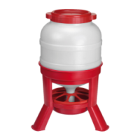 Abreuvoir Poulet Gaun Rouge 30L avec Pieds - Pratique et Coloré