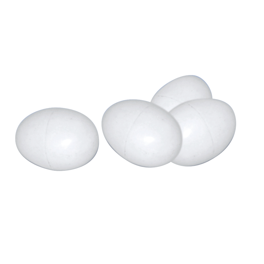 Oeuf en plastique pour volaille Gaun - Taille 4x4x6 cm