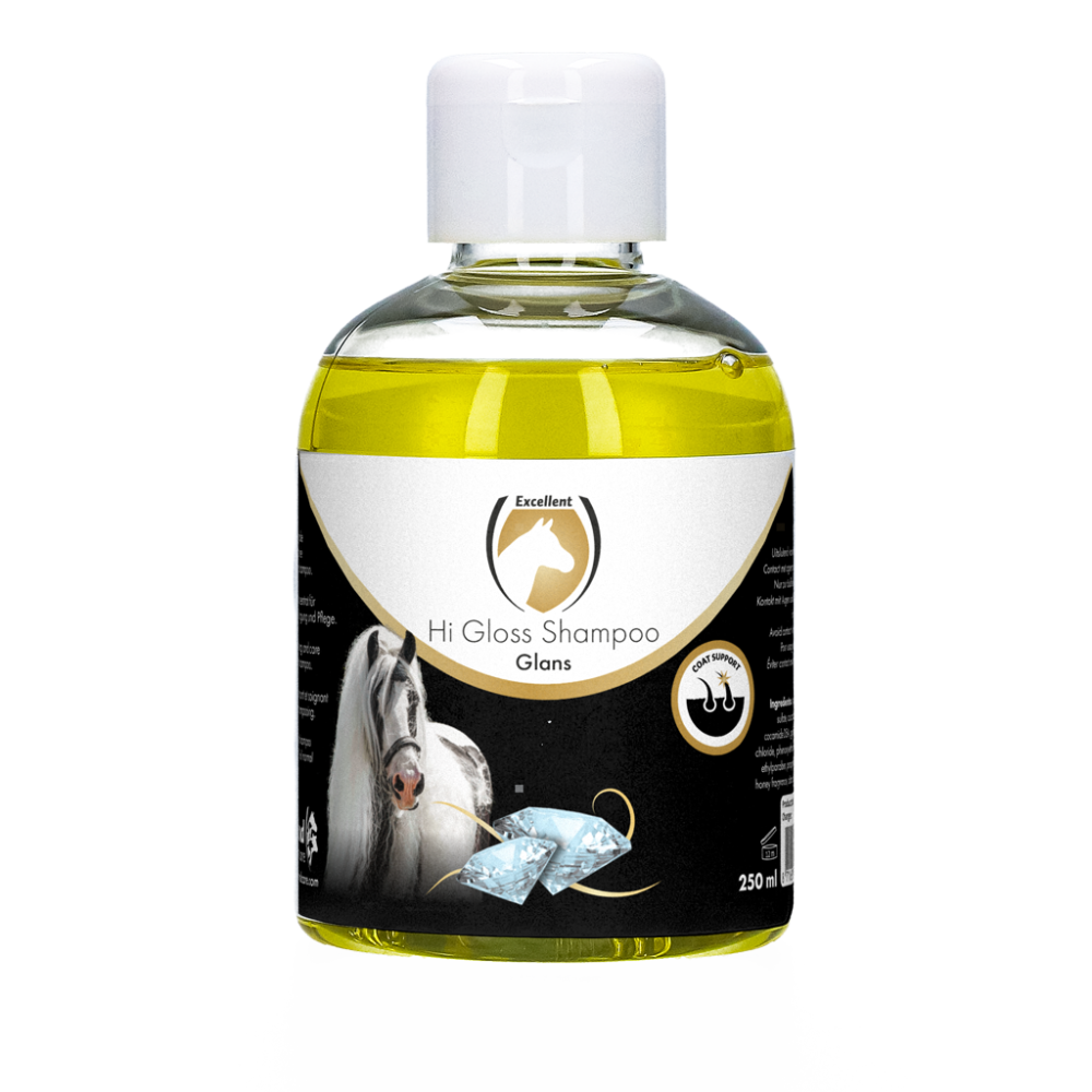 Shampooing Brillant pour Chevaux Hi Gloss Original 250 ml - Éclat garanti