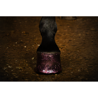 Excellent vernis à sabots pailleté Rose 150 ml pour chevaux vibrants