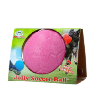 Ballon de football Jolly rose S (15 cm) - Parfait pour le divertissement de votre chien 