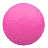 Ballon de football Jolly rose S (15 cm) - Parfait pour le divertissement de votre chien 