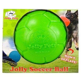 Ballon de football Jolly vert pour chien - Taille S (15 cm)
