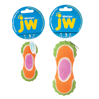 Haltère nervurée pour chien - Taille M - 14 cm | JW Mixups