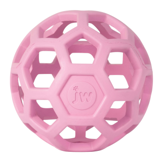 JW Hol-ee Roller Moyen Rose - Jouet interactif pour chien - 11.2x18.7x11.6 cm