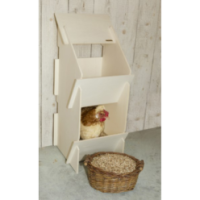 Poulailler en Bois Kerbl Duo Pondoir - Contenance 82.5x39.3x7 cm