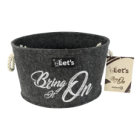 Panier pour chien Allons-y, Apportez-le Anthracite - Confort et style 