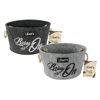 Panier pour chien Allons-y, Apportez-le Anthracite - Confort et style 