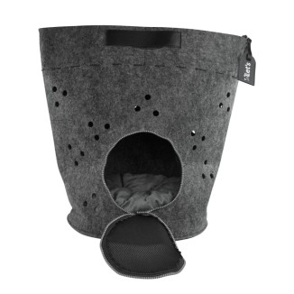 Partons Voyager Anthracite - Sac de Transport Pratique pour Chat