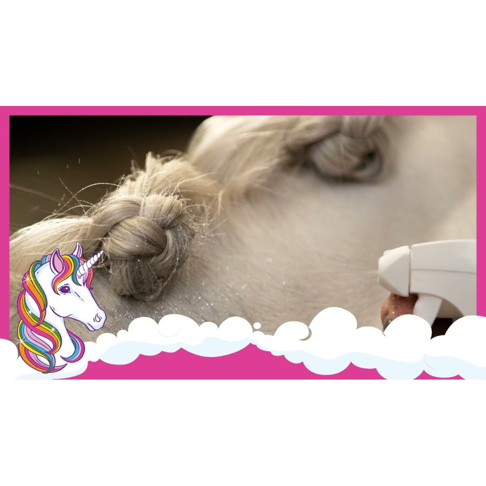 Brillez avec le Spray Paillettes Licorne Vert Lucky Horse!