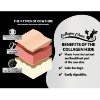 Bâtonnets à mâcher au saumon XL Luna's Choice Collagen 100% naturels