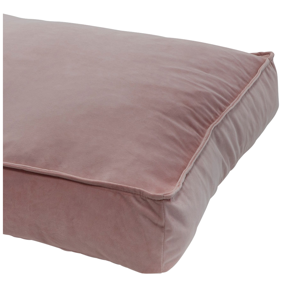 Coussin de Salon en Velours Madison Rose M pour Chien