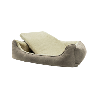 Coussin Orthopédique Madison Taupe Taille S - Confort et soutien pour chiens