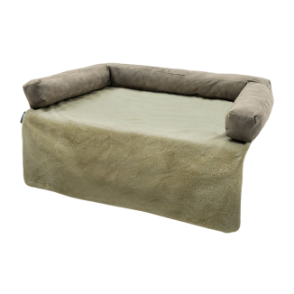 Canapé Orthopédique Taupe Madison pour Chien - Taille S