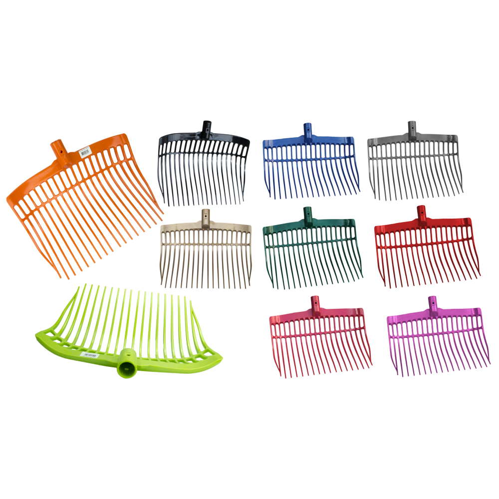 Fourchette à raser rouge sans manche - Pratique et efficace pour le toilettage des chevaux