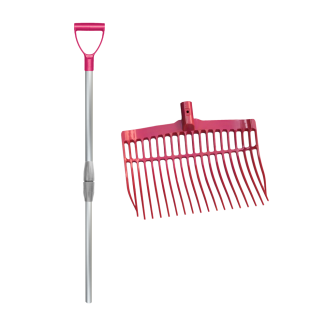 Fourchette à raser avec manche Rose - Pratique et élégante pour votre cheval