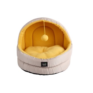 Nid douillet jaune pour chat - Confort optimal!