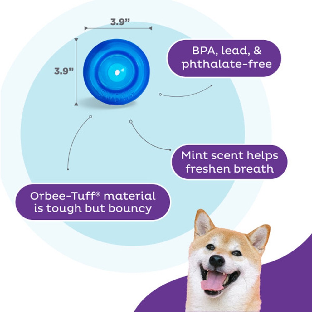 Outward Hound Orbee-Tuff Snoop M Bleu: Jouet Interactif pour Chien Fun & Durable