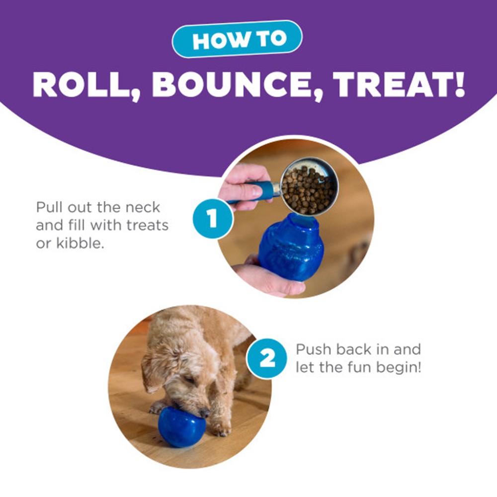 Outward Hound Orbee-Tuff Snoop M Bleu: Jouet Interactif pour Chien Fun & Durable