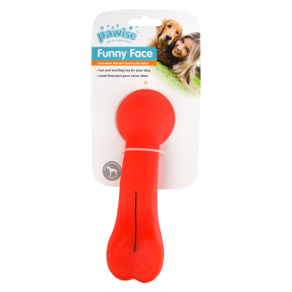 Pawise Funny Face : Jouet amusant pour chien avec langue pendante