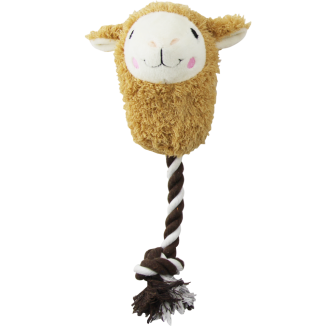 Jouet pour chien Pawise : Peluche Alpaga avec Corde - Amusement assuré!