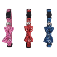 Collier pour Chat Pawise avec Nœud Papillon Rouge - Élégance Féline