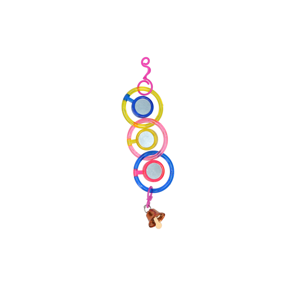 Pawise Spinner Mirror Chain: Chaîne à Miroir Amusante pour Oiseaux