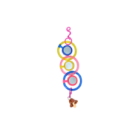Pawise Spinner Mirror Chain: Chaîne à Miroir Amusante pour Oiseaux
