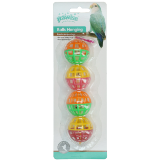 Jouet à Suspendre Pawise avec Balles pour Oiseaux
