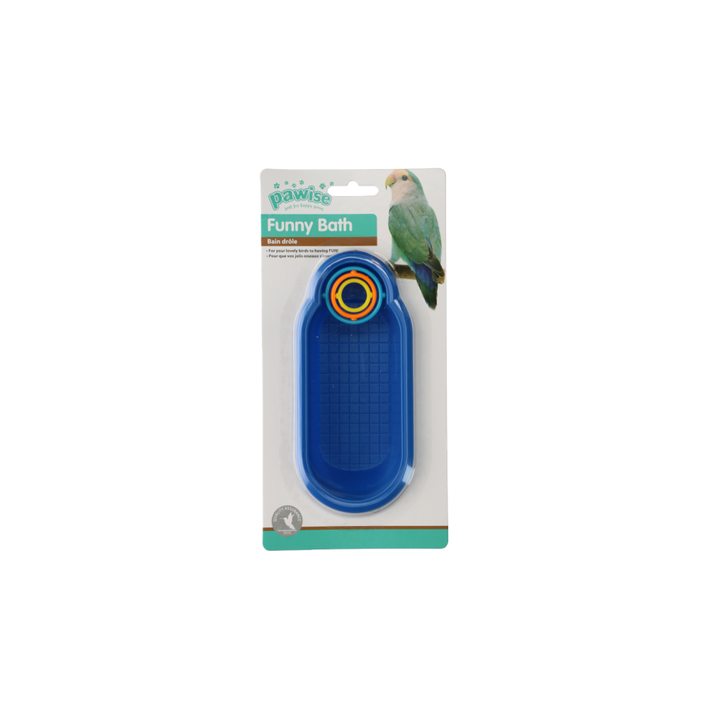 Pawise : Bain Amusant et Ludique pour Oiseaux - 24x12x4 cm