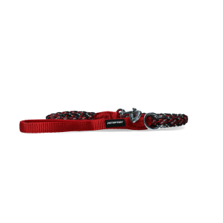 Laisse Triple Sécurité Rouge Petsport 1.2 m - Idéale pour les promenades avec style et fiabilité