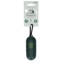 Distributeur PoopyGo avec 15 sacs parfumés à la lavande - Pratique pour promener votre chien
