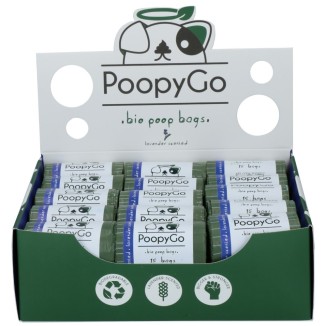 PoopyGo : Rouleau papier toilette lavande écologique - Pour chiens