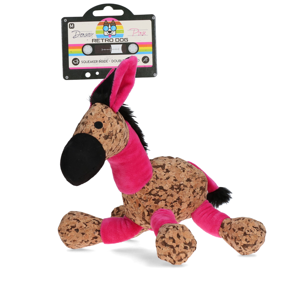 Sac à dos Rétrochien Âne Rose M - Style rétro pour votre chien!