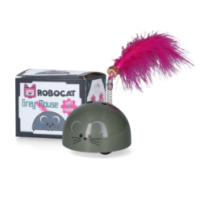 Robocat: Souris Grise Élégante pour Chats - 7x8x6 cm