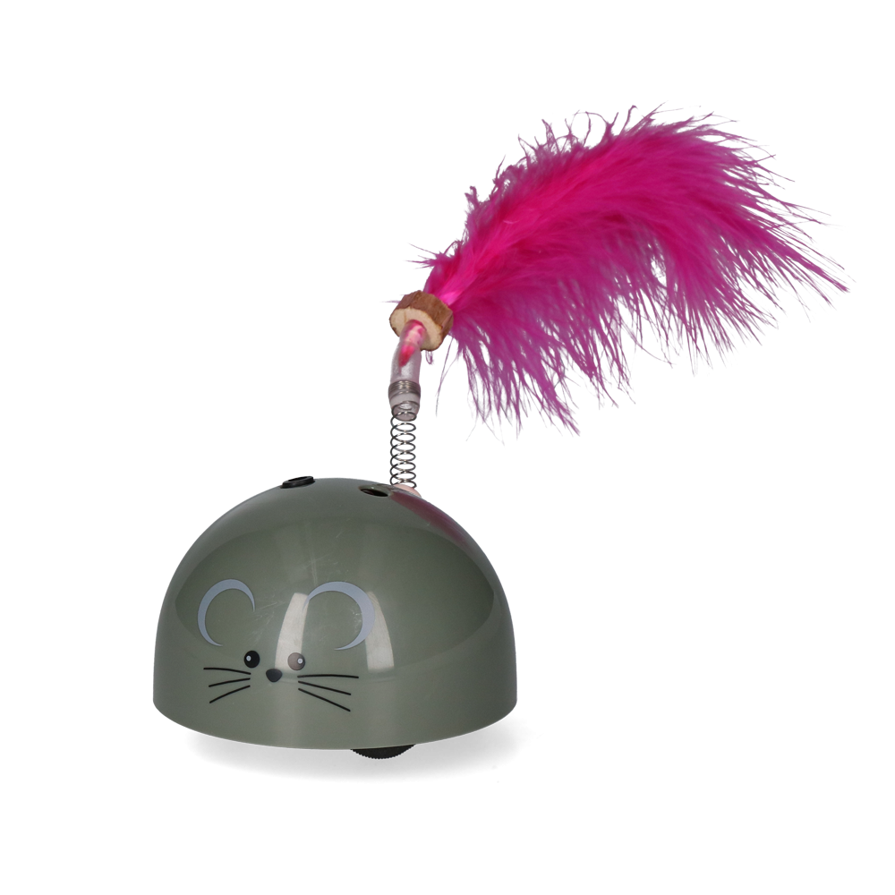 Robocat: Souris Grise Élégante pour Chats - 7x8x6 cm