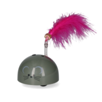 Robocat: Souris Grise Élégante pour Chats - 7x8x6 cm