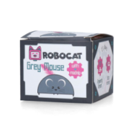 Robocat: Souris Grise Élégante pour Chats - 7x8x6 cm
