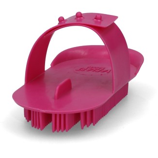 Peigne à curry Original 130 x 65 mm Rose pour Cheval - Qualité supérieure