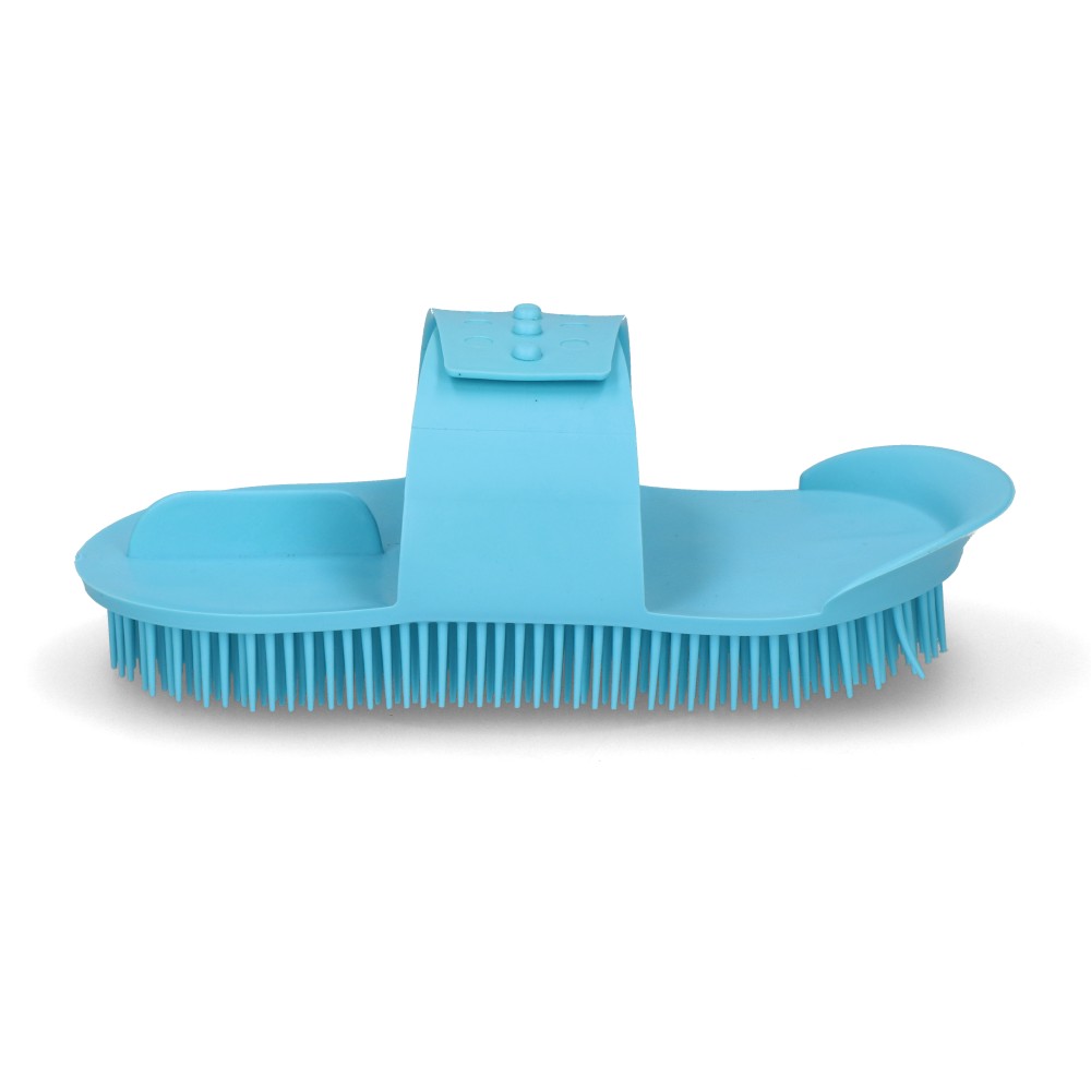 Peigne à curry Original 180 x 90 mm Bleu bébé - Idéal pour le toilettage des chevaux