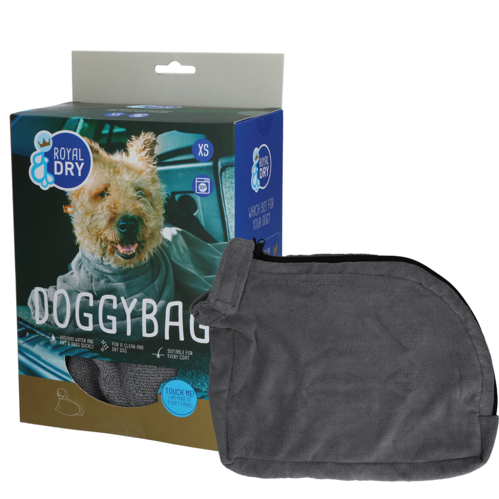 Sac de séchage Royal Dry Doggy Bag XS - Absorption rapide pour chiens - Pratique et compact