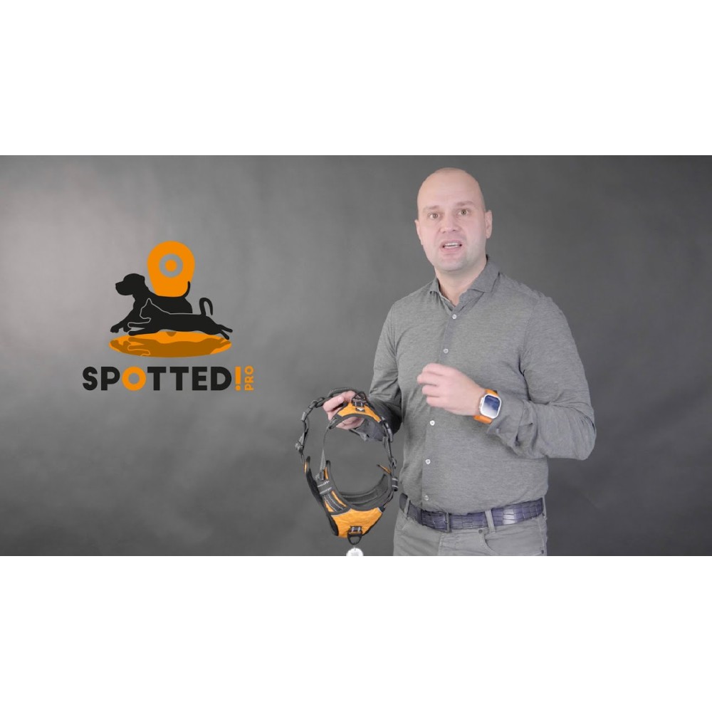 Harnais Anti-Traction Orange L 45x33x2 cm pour Chien