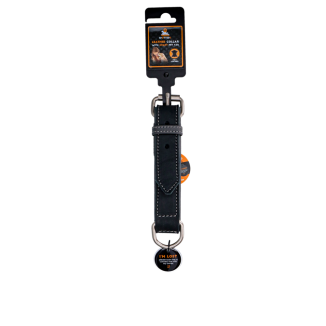 Collier Pro en Cuir Noir 2,5 x 40 cm - Accessoire chic pour chiens