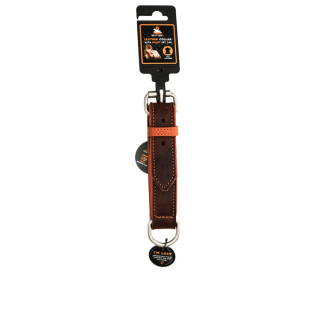 Collier Pro en Cuir Marron 2,5 x 40 cm - Idéal pour votre chien!