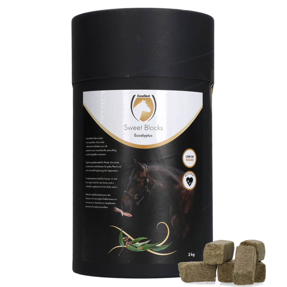 Excellent Blocs Sucrés pour Chevaux Eucalyptus 3 kg