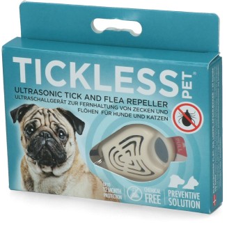 Protection Tickless Pet pour animaux, beige, garantie minimale de 6 mois